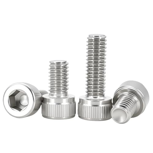 M2 M2.5 M3 M4 M5 M6 M8 M10 Innensechskantschrauben 304 Edelstahl Metrisches Gewinde Metallmaschinenschrauben Sechskantschraube(3mm (50pcs),M2.5) von AYYSSM