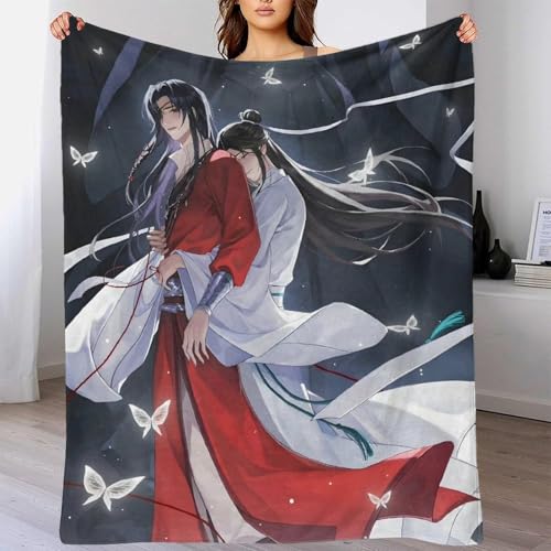 AYZOFCNDK Heaven Official’s Blessing Kuscheldecke Flauschige Decke Personalisierte Geschenke Super Weich Couch Decken Wohndecke Geburtstag Weihnachten 70x80inch(180x200cm) von AYZOFCNDK