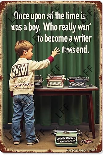 AYZYSMBM Lustiges Retro-Blechschild "A Boy Really Want To Be A Writer" Metallposter Plaketten Heimdekoration Leinwand Gemälde Poster 30,5 x 20,3 cm AYZYSMBM Lustiges Retro-Blechschild "A Boy Really Want To Be A Writer" Metallposter Plaketten Heimdekoration Leinwand Gemälde Poster 30,5 x 20,3 cm von AYZYSMBM