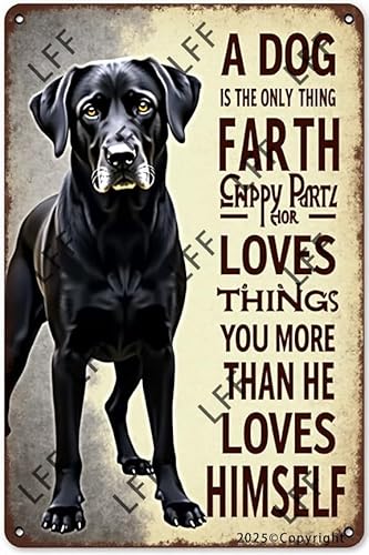 AYZYSMBM Vintage-Blechschild – A Dog Is The Only Thing On Earth Labrador Retriever – Wandkunst für Zuhause oder Büro Dekor Poster für Spirituelle – Metallschild 20,3 x 30,5 cm AYZYSMBM Vintage-Blechschild – A Dog Is The Only Thing On Earth Labrador Retriever – Wandkunst für Zuhause oder Büro Dekor Poster für Spirituelle – Metallschild 20,3 x 30,5 cm von AYZYSMBM