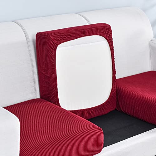 AYouge Sofa Sitzkissenbezug - Elastischer Sitzkissenbezug - Elastischer Hausbezug Rutschfester Stoffkarierter Sofabezug von AYouge