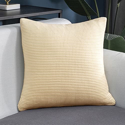 AYouge Sofabezug,Sofabezug Ecksofa-Sofabezug Stretch Sofabezug mit festem Schaumstoffstab für 1/2/3/4 Sitzer（L-förmiges Ecksofa erfordert Zwei） von AYouge