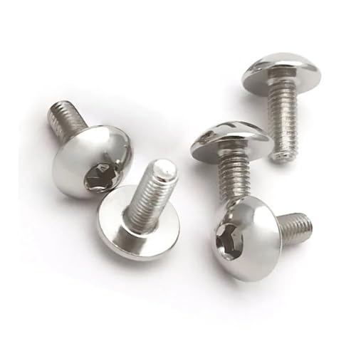 10/5/2 Stück legierter Stahl 16 mm großer runder Kopf Innensechskantschraube M6 6 mm M6 x 16, passend for CNC-Motorrad-Roller-ATV-Kunststoffabdeckung(5pcs) von AYrMtH