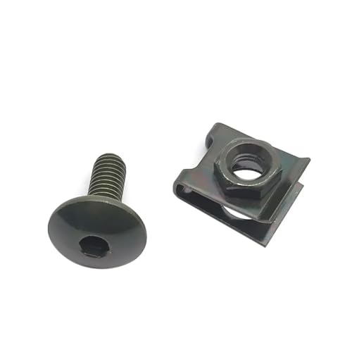 10 Set Motorcycle Scooter ATV Moped Plastic Cover Screw and U Type Clips with Nut M6 6mm M6X16 10 Set Motorcycle Scooter ATV Moped Plastic Cover Screw and U Type Clips with Nut M6 6mm M6X16 von AYrMtH