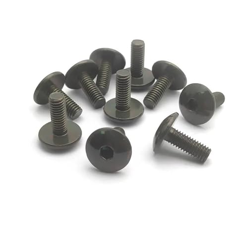10 Stück Motorrad Roller ATV Moped Kunststoffabdeckung Schraube Bolzen oder U-Typ Clips mit Mutter M6 6mm M6X12 M6X16 M6X20(M6x20 bolts (10pcs)) von AYrMtH