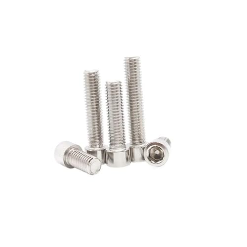Passend for M2 M2.5 M3 M4 M5 M6 Edelstahlschraube. Passend for DIN912 Sechskantschraube mit Innensechskant, L = 3–50 mm(M6X50mm 1pcs) von AYrMtH
