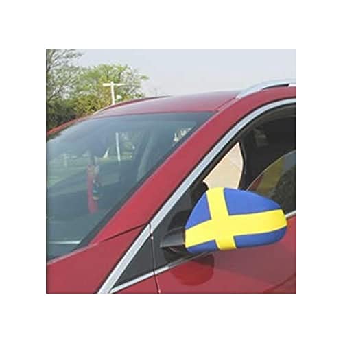AUSSENSPIEGEL FLAGGE SCHWEDEN 2 stück - SCHWEDISCHE Autospiegelfahne - Spiegel Car cover spezielle Auto AZ FLAG von AZ FLAG