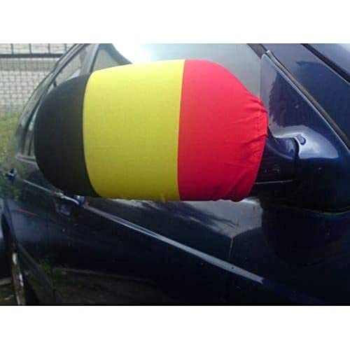 AZ FLAG AUSSENSPIEGEL Flagge Belgien 2 stück - BELGISCHE Autospiegelfahne - Spiegel Car Cover spezielle Auto von AZ FLAG