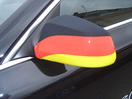 AZ FLAG AUSSENSPIEGEL Flagge Deutschland 2 stück - DEUTSCHE Autospiegelfahne - Spiegel Car Cover spezielle Auto von AZ FLAG