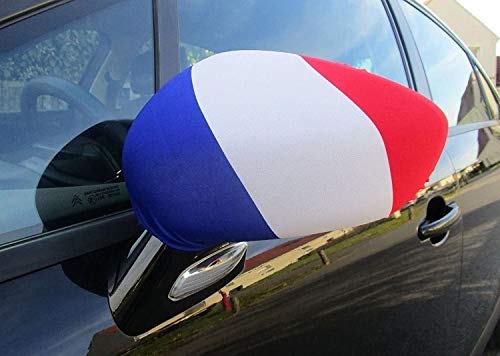 AZ FLAG AUSSENSPIEGEL Flagge Frankreich 2 stück - FRANZÖSISCHE Autospiegelfahne - Spiegel Car Cover spezielle Auto von AZ FLAG