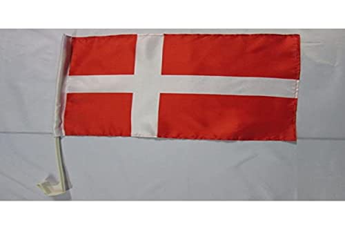 AZ FLAG AUTOFAHNE DÄNEMARK 45x30cm - DÄNISCHE AUTOFLAGGE 30 x 45 cm Auto flaggen von AZ FLAG