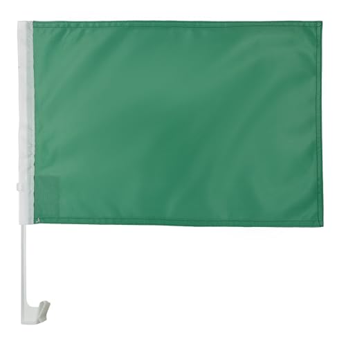 AZ FLAG - Autofahne Einfarbig Grün - 45x30 cm - Einfarbig Autoflagge 30 x 45 Cm - Auto Flaggen von AZ FLAG