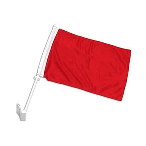 AUTOFAHNE EINFARBIG ROT 45x30cm - EINFARBIG AUTOFLAGGE 30 x 45 cm - AZ FLAG Auto flaggen von AZ FLAG