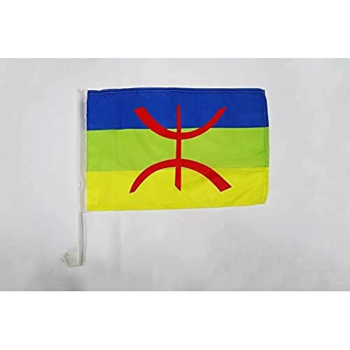 AZ FLAG AUTOFAHNE KABYLEI 45x30cm - Berber AUTOFLAGGE 30 x 45 cm Auto flaggen von AZ FLAG