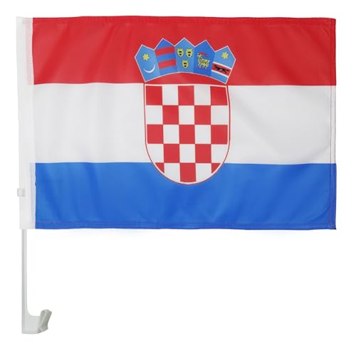 AZ FLAG - Autofahne Kroatien - 45x30 cm - Kroatische Autoflagge 30 x 45 Cm - Auto Flaggen AZ FLAG - Autofahne Kroatien - 45x30 cm - Kroatische Autoflagge 30 x 45 Cm - Auto Flaggen von AZ FLAG