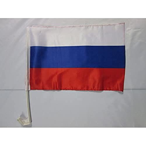 AZ FLAG AUTOFAHNE Russland 45x30cm - RUSSISCHE AUTOFLAGGE 30 x 45 cm Auto flaggen von AZ FLAG