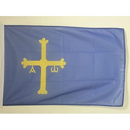 AZ FLAG BOOTFLAGGE ASTURIEN 45x30cm - ASTURIEN BOOTSFAHNE 30 x 45 cm Marine flaggen Top Qualität von AZ FLAG