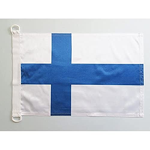 AZ FLAG BOOTFLAGGE FINNLAND 45x30cm - FINNISCHE BOOTSFAHNE 30 x 45 cm Marine flaggen Top Qualität von AZ FLAG