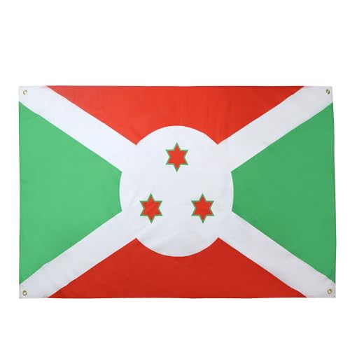 AZ FLAG Burundi-Flagge, 150 x 90 cm, mit 4 Ösen, Burundischer Pavillon für Balkon oder Wand AZ FLAG Burundi-Flagge, 150 x 90 cm, mit 4 Ösen, Burundischer Pavillon für Balkon oder Wand von AZ FLAG