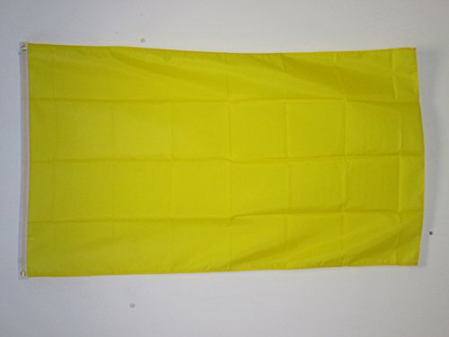 FLAGGE EINFARBIG GELB 150x90cm - EINFARBIG FAHNE 90 x 150 cm feiner polyester - flaggen AZ FLAG von AZ FLAG