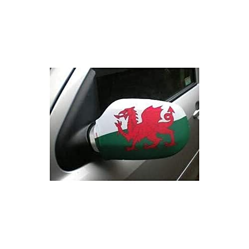 AZ FLAG AUSSENSPIEGEL Flagge Wales 2 stück - WALISISCHE Autospiegelfahne - Spiegel Car Cover spezielle Auto von AZ FLAG