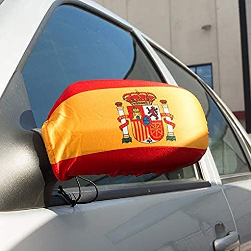 AZ FLAG AUSSENSPIEGEL Flagge Spanien 2 stück - SPANISCHE Autospiegelfahne - Spiegel Car Cover spezielle Auto von AZ FLAG