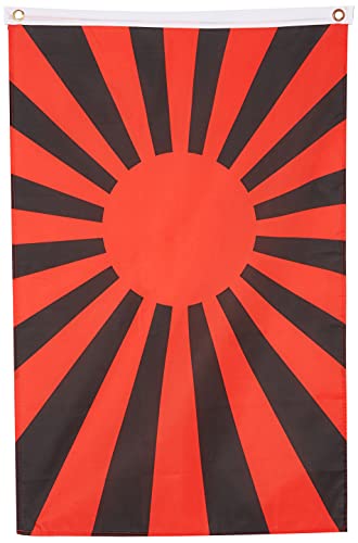 FLAGGE KAISERLICH JAPANISCHE ARMEE SCHWARZ UND ROT 90x60cm - JAPAN WWI FAHNE 60 x 90 cm - flaggen AZ FLAG Top Qualität von AZ FLAG
