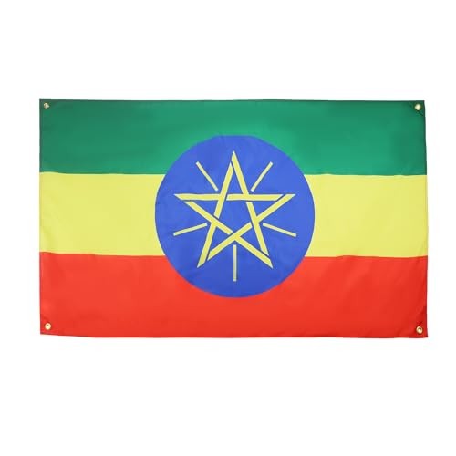 AZ FLAG Flagge Äthiopien, 150 x 90 cm, mit 4 Ösen, Äthiopischer Pavillon für Balkon oder Wand AZ FLAG Flagge Äthiopien, 150 x 90 cm, mit 4 Ösen, Äthiopischer Pavillon für Balkon oder Wand von AZ FLAG