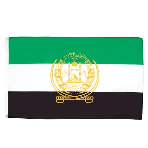AZ FLAG - Flagge Afghanistan Alt 2001-2002 - 150x90 cm - Afghanische Fahne 100% Polyester mit Messing-Ösen - 110g von AZ FLAG