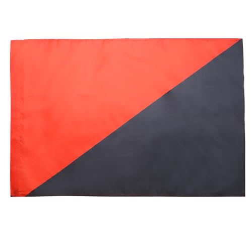 AZ FLAG - Flagge Anarchosyndikalismus - 150x90 cm - Anarchosyndikalistische Fahne 90 x 150 Cm Scheide Für Mast - Flaggen von AZ FLAG