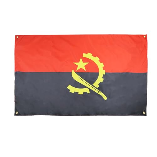 AZ FLAG Flagge Angola, 150 x 90 cm, mit 4 Ösen, Angolesischer Pavillon für Balkon oder Wand von AZ FLAG