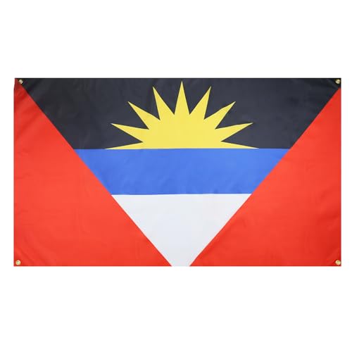 AZ FLAG Flagge Antigua und Barbados, 150 x 90 cm, mit 4 Ösen, antischer Pavillon für Balkon oder Wand AZ FLAG Flagge Antigua und Barbados, 150 x 90 cm, mit 4 Ösen, antischer Pavillon für Balkon oder Wand von AZ FLAG