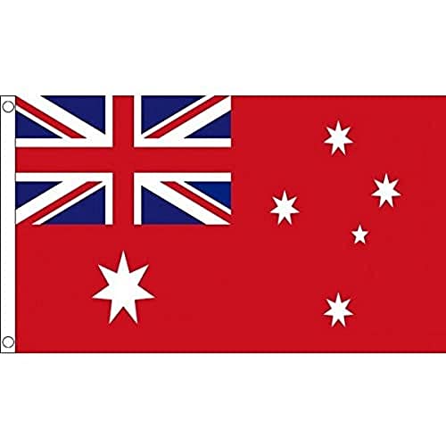 AZ FLAG - Flagge Australien Red Ensign - 150x90 cm - Handelsflagge Des Australien Fahne 100% Polyester mit Messing-Ösen - 110g AZ FLAG - Flagge Australien Red Ensign - 150x90 cm - Handelsflagge Des Australien Fahne 100% Polyester mit Messing-Ösen - 110g von AZ FLAG