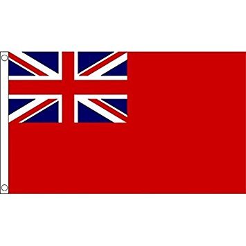 AZ FLAG Flagge BRITISCHER RED Ensign 90x60cm - HANDELSFLAGGE des Vereinigtes KÖNIGREICH Fahne 60 x 90 cm - flaggen Top Qualität von AZ FLAG
