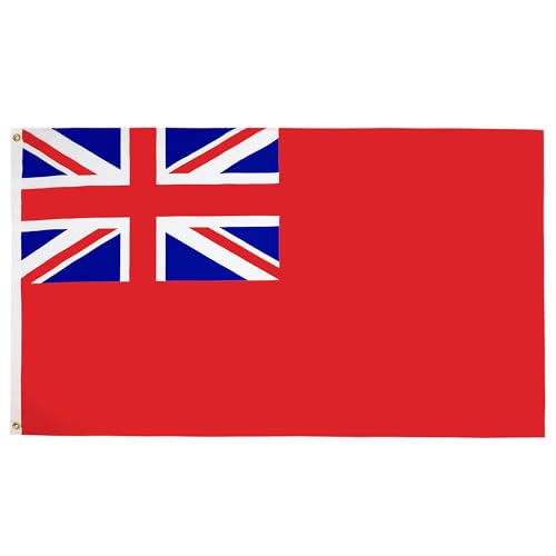 AZ FLAG - Flagge Britischer Red Ensign - 90x60 cm - Handelsflagge Des Vereinigtes Königreich Fahne 100% Polyester mit Messing-Ösen - 50g AZ FLAG - Flagge Britischer Red Ensign - 90x60 cm - Handelsflagge Des Vereinigtes Königreich Fahne 100% Polyester mit Messing-Ösen - 50g von AZ FLAG