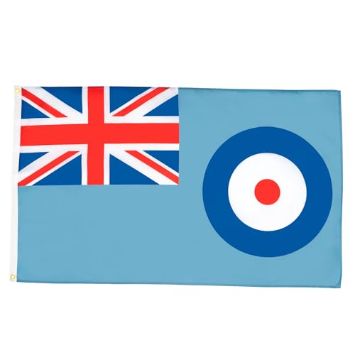 AZ FLAG - Flagge Britischer Royal Air Force - 250x150 cm - Luftstreitkräfte Des Vereinigten Königreichs Große Fahne 100% Polyester mit Messing-Ösen - 300g AZ FLAG - Flagge Britischer Royal Air Force - 250x150 cm - Luftstreitkräfte Des Vereinigten Königreichs Große Fahne 100% Polyester mit Messing-Ösen - 300g von AZ FLAG