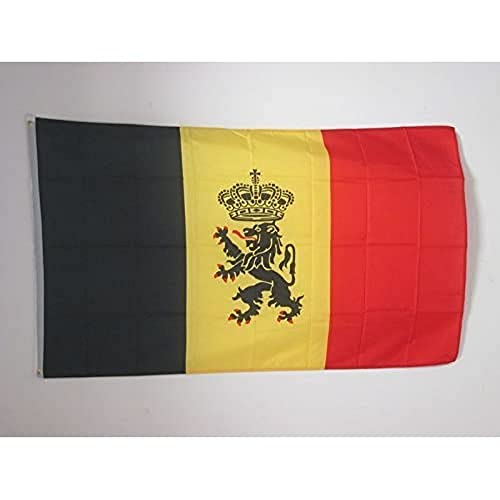 FLAGGE BELGIEN DIENSTFLAGGE 150x90cm - BELGIENS FAHNE 90 x 150 cm - flaggen AZ FLAG Top Qualität von AZ FLAG