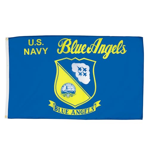 AZ FLAG - Flagge Blue Angels Navy Us - 150x90 cm - Streitkräfte Der Vereinigten Staaten Fahne 100% Polyester mit Messing-Ösen - 110g von AZ FLAG