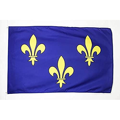 FLAGGE BLUME GOLD- UND BLAULILIE 2 150x90cm - KÖNIGREICH FRANKREICH FAHNE 90 x 150 cm - flaggen AZ FLAG Top Qualität von AZ FLAG