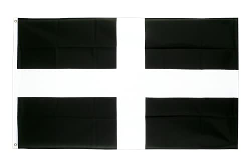 AZ FLAG Flagge Cornwall 250x150cm - ST. PIRAN Fahne 150 x 250 cm - flaggen Top Qualität von AZ FLAG