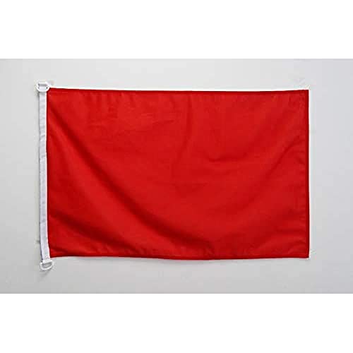 AZ FLAG Flagge EINFARBIG ROT 90x60cm - EINFARBIG Fahne 60 x 90 cm Aussenverwendung - flaggen Top Qualität von AZ FLAG