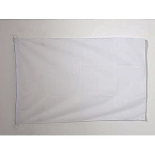 AZ FLAG Flagge EINFARBIG Weiss 150x90cm - EINFARBIG Fahne 90 x 150 cm Aussenverwendung - flaggen Top Qualität von AZ FLAG