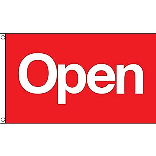 AZ FLAG - Flagge Es Ist Offent Rot - 150x90 cm - It'S Open Fahne 100% Polyester mit Messing-Ösen - 110g AZ FLAG - Flagge Es Ist Offent Rot - 150x90 cm - It'S Open Fahne 100% Polyester mit Messing-Ösen - 110g von AZ FLAG