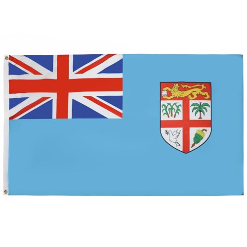 AZ FLAG Flagge Fidschi 90x60cm - Republik Fidschi Fahne 60 x 90 cm - flaggen Top Qualität von AZ FLAG