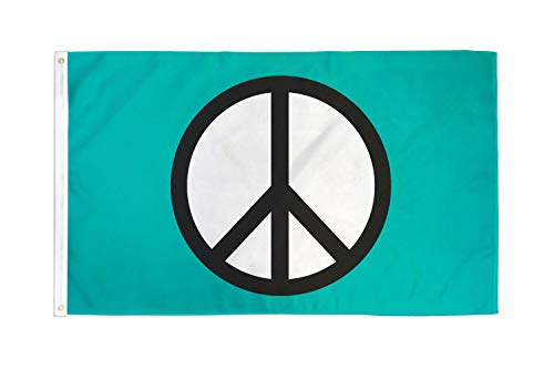 AZ FLAG Flagge Frieden BLAU Symbol 150x90cm - Peace Fahne 90 x 150 cm - flaggen Top Qualität von AZ FLAG