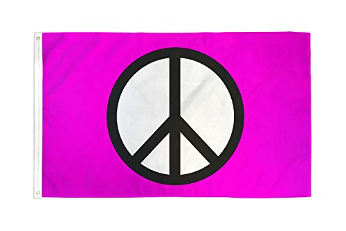 AZ FLAG Flagge Frieden ROSAER Symbol 150x90cm - Peace Fahne 90 x 150 cm - flaggen Top Qualität von AZ FLAG