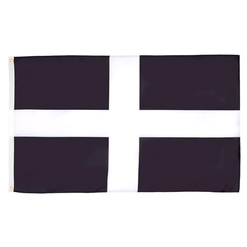 AZ FLAG - Flagge Grafschaft Cornwall - 150x90 cm - Cornwall Fahne 100% Polyester mit Messing-Ösen - 110g von AZ FLAG