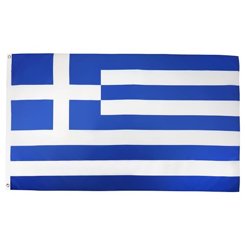 AZ FLAG Flagge GRIECHENLAND 250x150cm - GRIECHISCHE Fahne 150 x 250 cm - flaggen Top Qualität von AZ FLAG