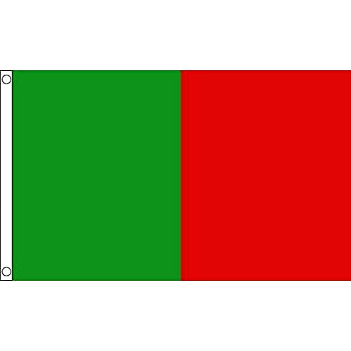 AZ FLAG Flagge GRÜN UND ROT 150x90cm - Irish County Fahne 90 x 150 cm - flaggen Top Qualität von AZ FLAG