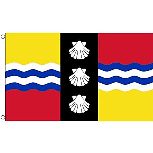 AZ FLAG - Flagge Grafschaft Bedfordshire Neu - 150x90 cm - Bedfordshire Fahne 100% Polyester mit Messing-Ösen - 110g von AZ FLAG